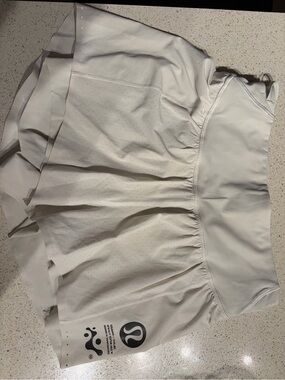 lululemon athletica Cream Athletic Skort with Built-In Shorts